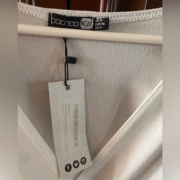 BOOHOO - All white jumpsuit BRAND NEW - Picture 3 of 3